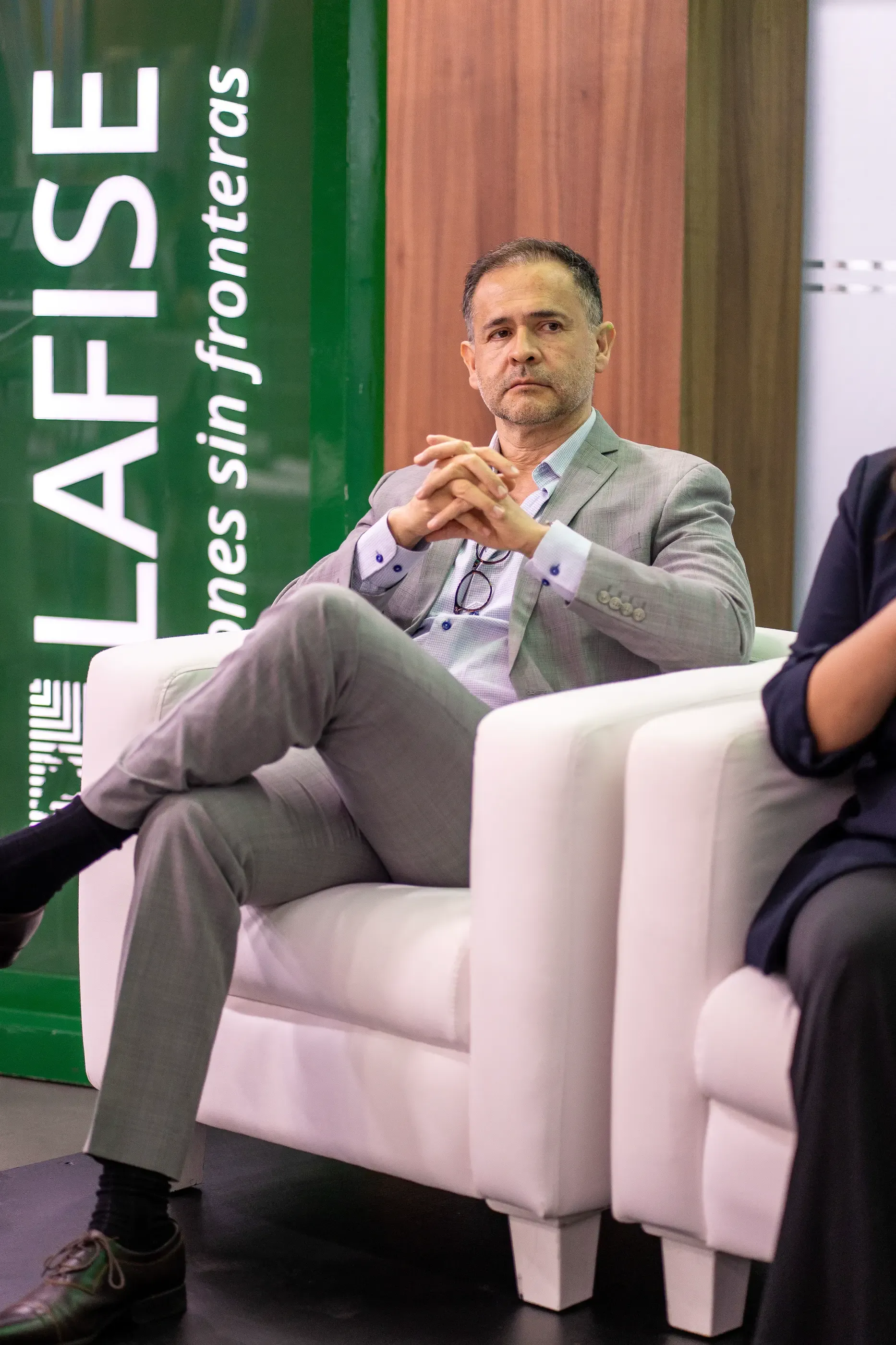 Harold H. Mesa during the LAFISE Business Forum panel